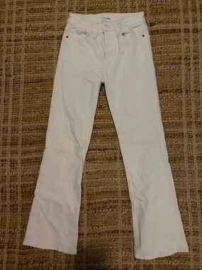 Frame Denim White Flare Jeans